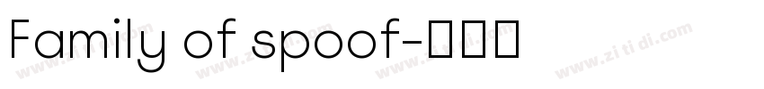 Family of spoof字体转换